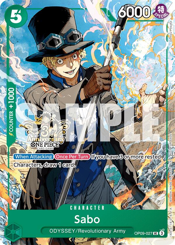 Sabo (OP09-027) (3rd Anniversary Tournament 3 Brothers Pack [Carrying On His Will: 3rd Anniversary Tournament Cards] | Black Swamp Games