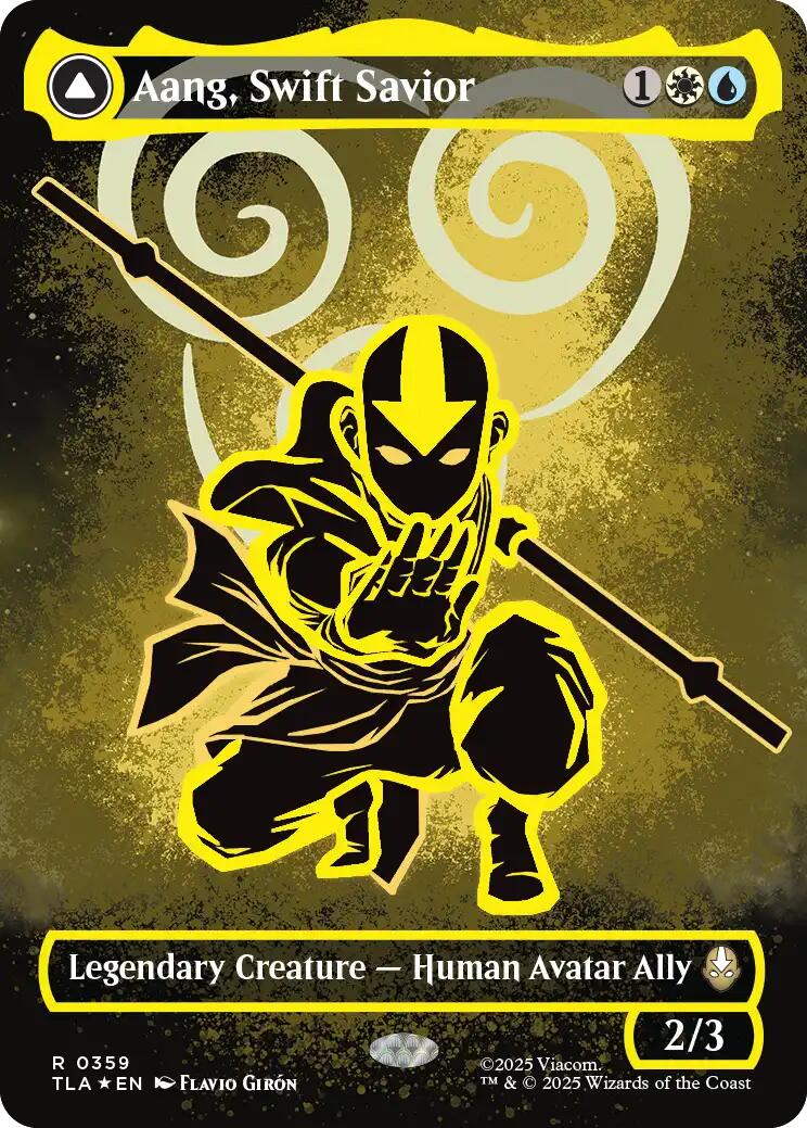 Aang, Swift Savior (359) (Borderless) [Avatar: The Last Airbender] | Black Swamp Games