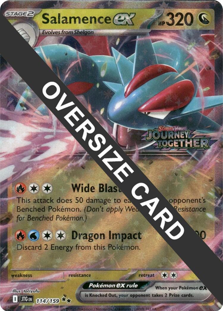 Salamence ex (114/159) (Jumbo Card) [Scarlet & Violet: Journey Together] | Black Swamp Games