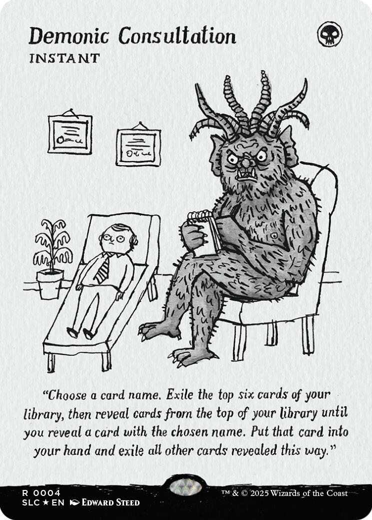 Demonic Consultation (Halo Foil) [Secret Lair Countdown Kit] | Black Swamp Games