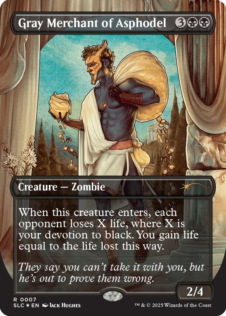 Gray Merchant of Asphodel (Halo Foil) [Secret Lair Countdown Kit] | Black Swamp Games