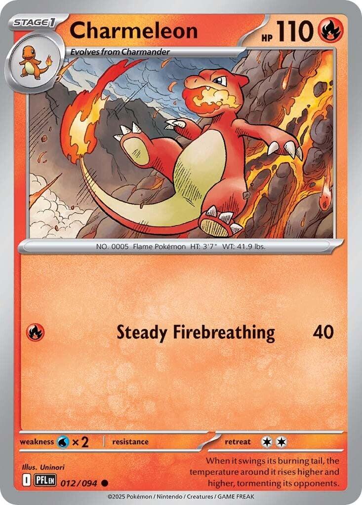 Charmeleon (012/094) [Mega Evolution: Phantasmal Flames] | Black Swamp Games