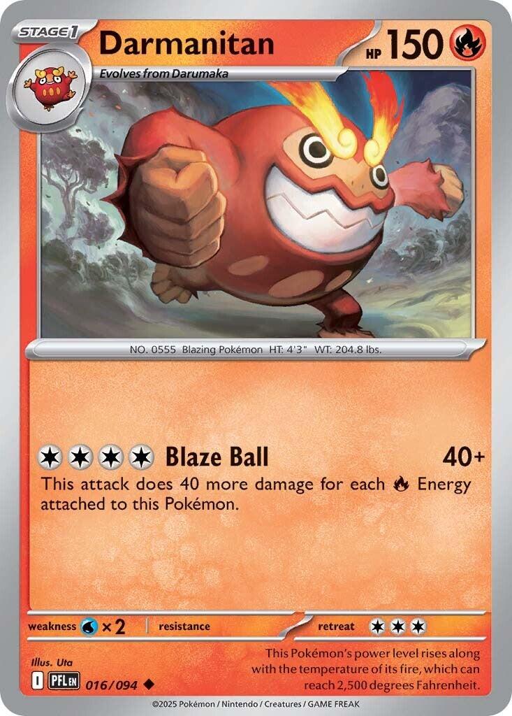Darmanitan (016/094) [Mega Evolution: Phantasmal Flames] | Black Swamp Games