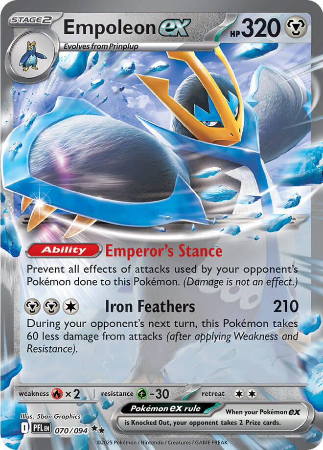 Empoleon ex (070/094) [Mega Evolution: Phantasmal Flames] | Black Swamp Games