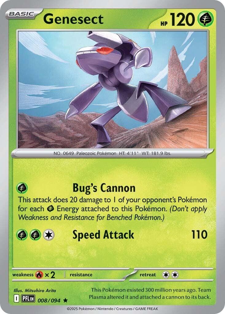 Genesect (008/094) [Mega Evolution: Phantasmal Flames] | Black Swamp Games