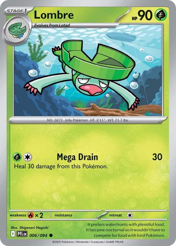 Lombre (006/094) [Mega Evolution: Phantasmal Flames] | Black Swamp Games