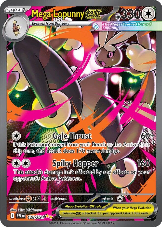 Mega Lopunny ex (128/094) [Mega Evolution: Phantasmal Flames] | Black Swamp Games