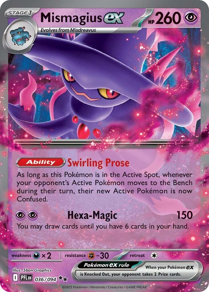Mismagius ex (036/094) [Mega Evolution: Phantasmal Flames] | Black Swamp Games