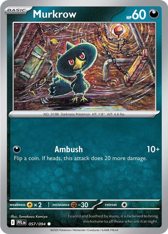 Murkrow (057/094) [Mega Evolution: Phantasmal Flames] | Black Swamp Games
