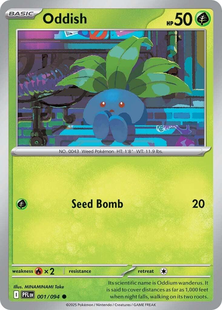 Oddish (001/094) [Mega Evolution: Phantasmal Flames] | Black Swamp Games