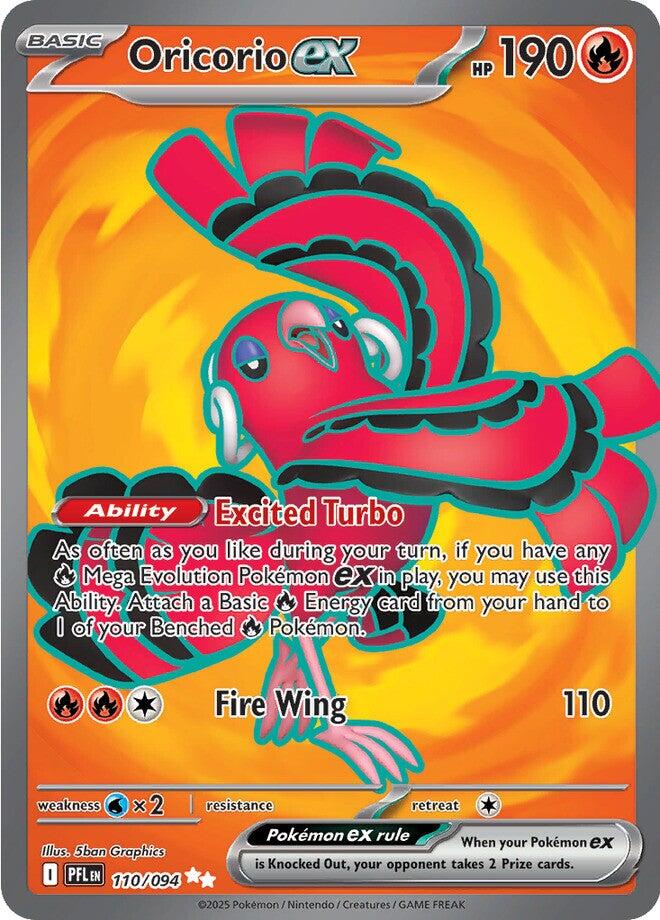 Oricorio ex (110/094) [Mega Evolution: Phantasmal Flames] | Black Swamp Games