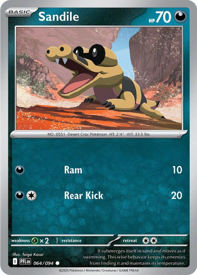 Sandile (064/094) [Mega Evolution: Phantasmal Flames] | Black Swamp Games