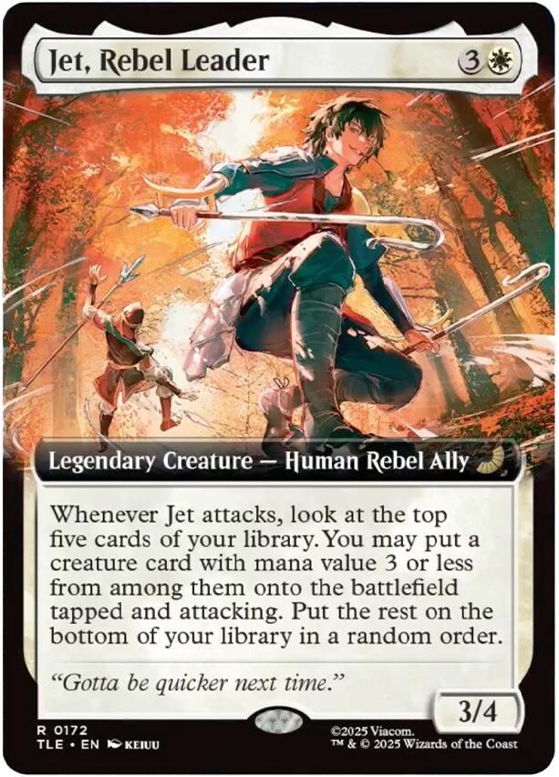 Jet, Rebel Leader (Extended Art) [Avatar: The Last Airbender: Eternal-Legal] | Black Swamp Games