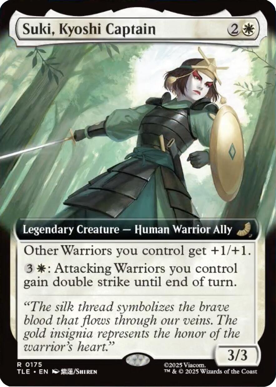 Suki, Kyoshi Captain (Extended Art) [Avatar: The Last Airbender: Eternal-Legal] | Black Swamp Games