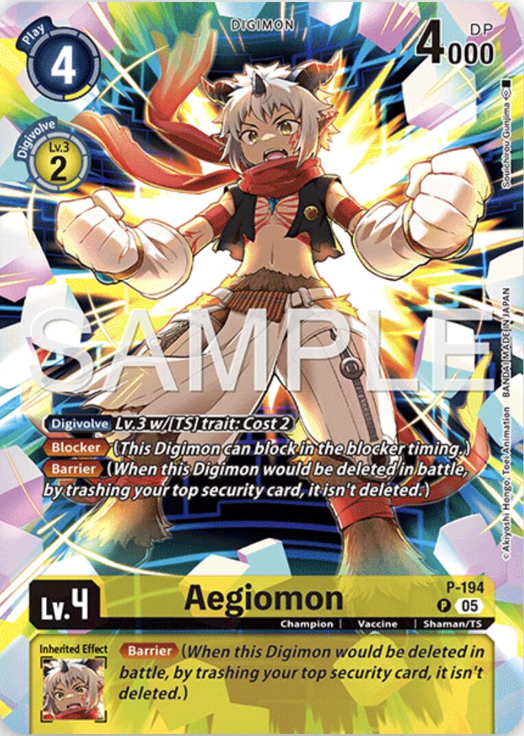 Aegiomon [P-194] (Digimon Story: Time Stranger Collector's Edition) [Promotional Cards] | Black Swamp Games