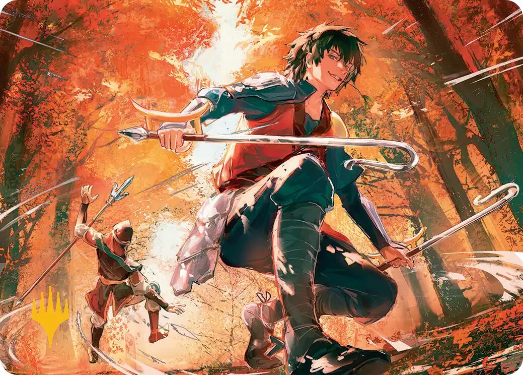 Jet, Rebel Leader Art Card (Gold-Stamped Planeswalker Symbol) [Avatar: The Last Airbender Art Series] | Black Swamp Games