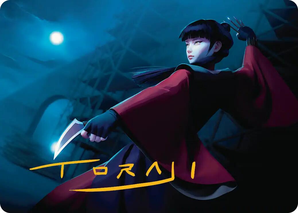 Mai, Jaded Edge Art Card (Gold-Stamped Signature) [Avatar: The Last Airbender Art Series] | Black Swamp Games