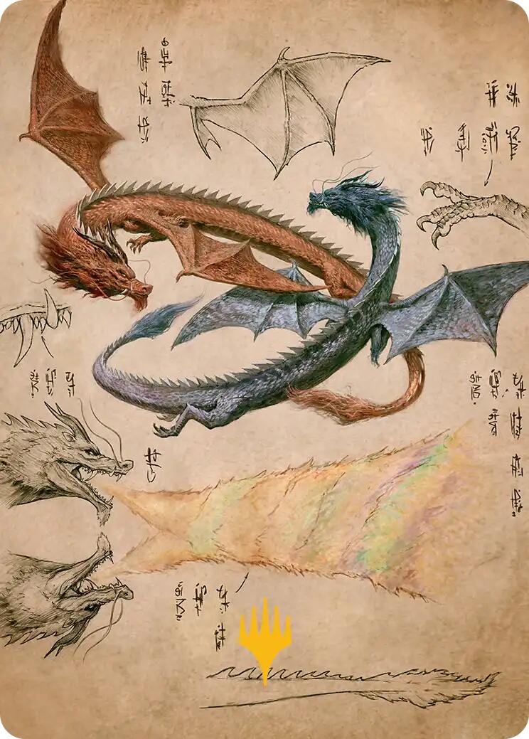 Ran and Shaw Art Card (Gold-Stamped Planeswalker Symbol) [Avatar: The Last Airbender Art Series] | Black Swamp Games