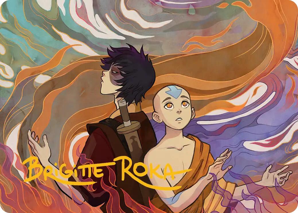 Fated Firepower Art Card (Gold-Stamped Signature) [Avatar: The Last Airbender Art Series] | Black Swamp Games