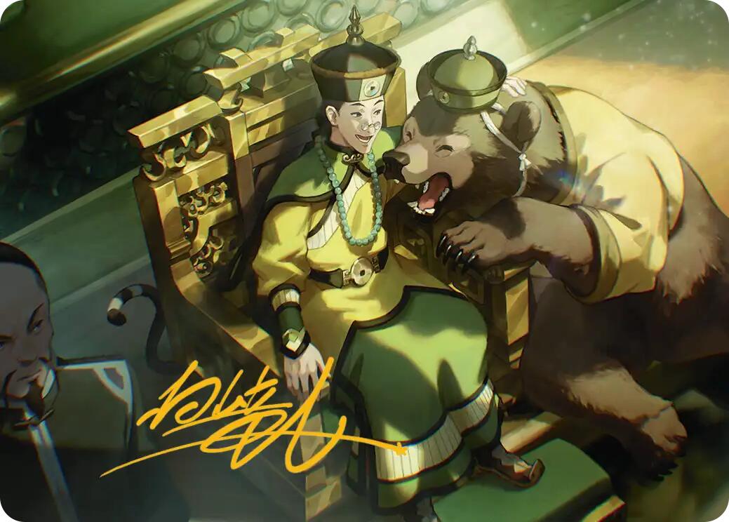 The Earth King Art Card (Gold-Stamped Signature) [Avatar: The Last Airbender Art Series] | Black Swamp Games