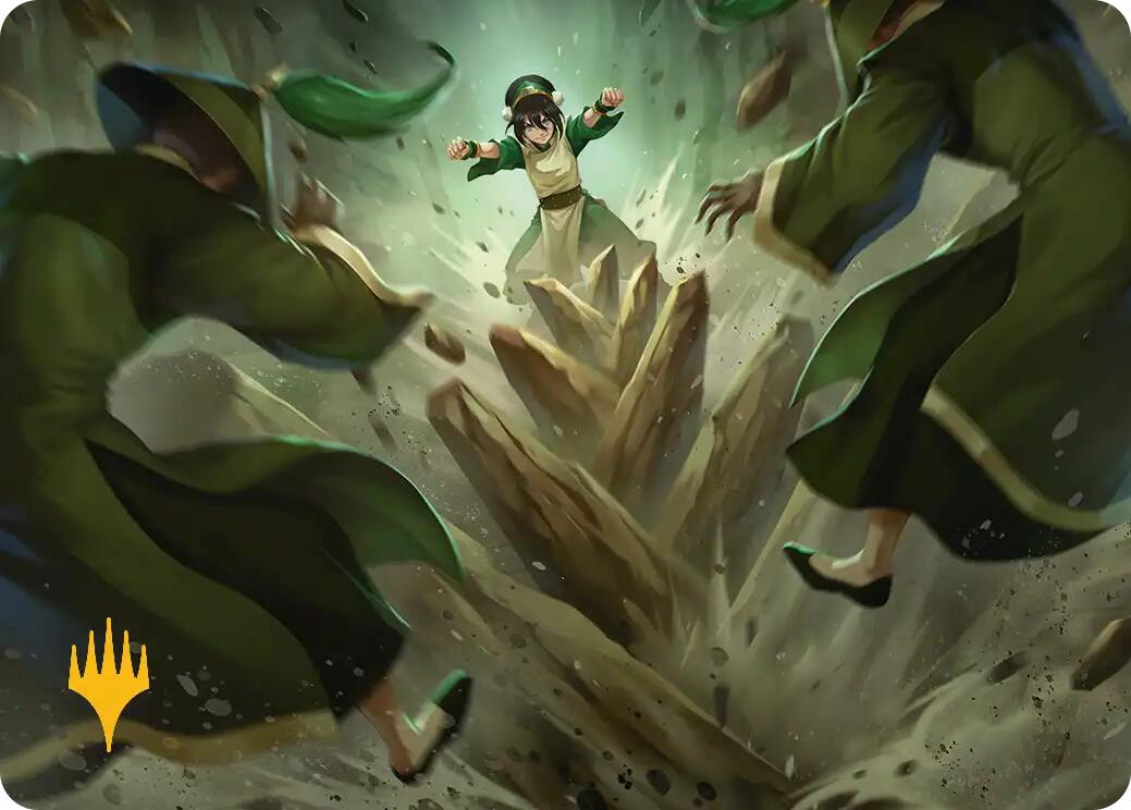 Rockalanche Art Card (Gold-Stamped Planeswalker Symbol) [Avatar: The Last Airbender Art Series] | Black Swamp Games