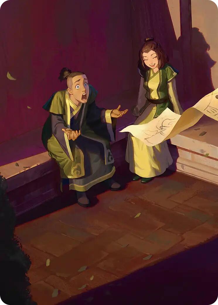 Sokka and Suki Art Card [Avatar: The Last Airbender Art Series] | Black Swamp Games