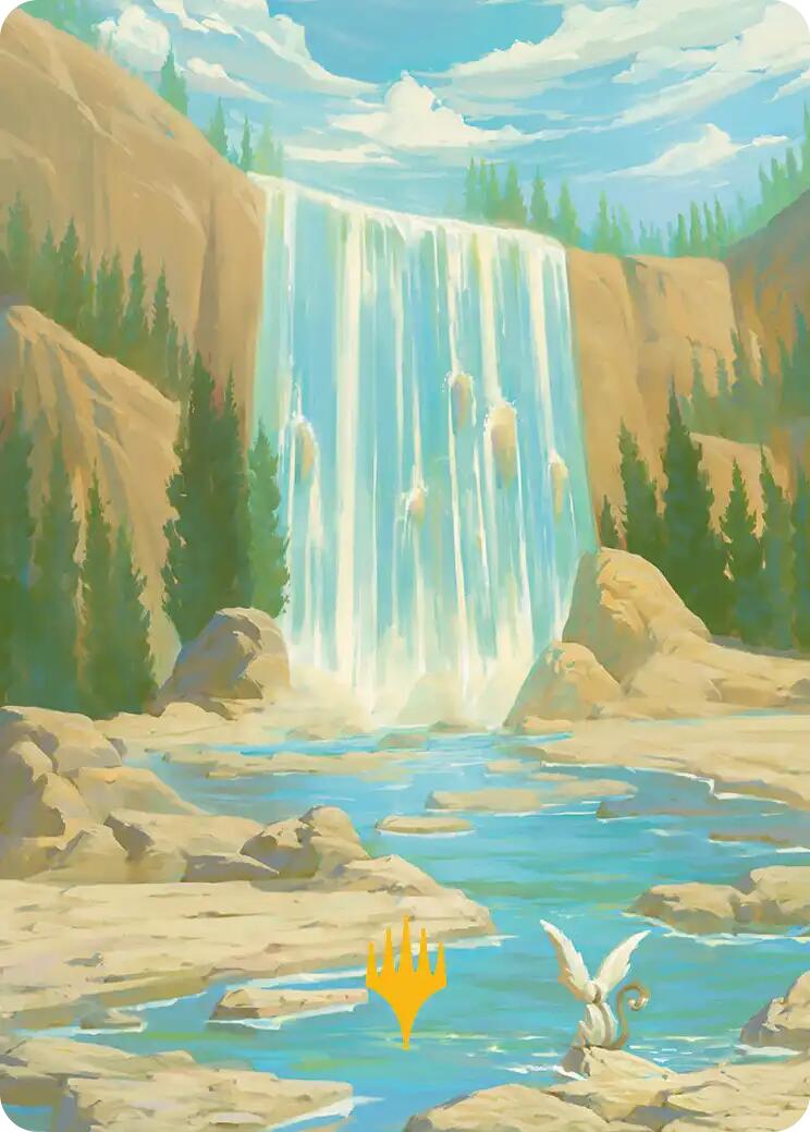 Island Art Card (Gold-Stamped Signature) [Avatar: The Last Airbender Art Series] | Black Swamp Games