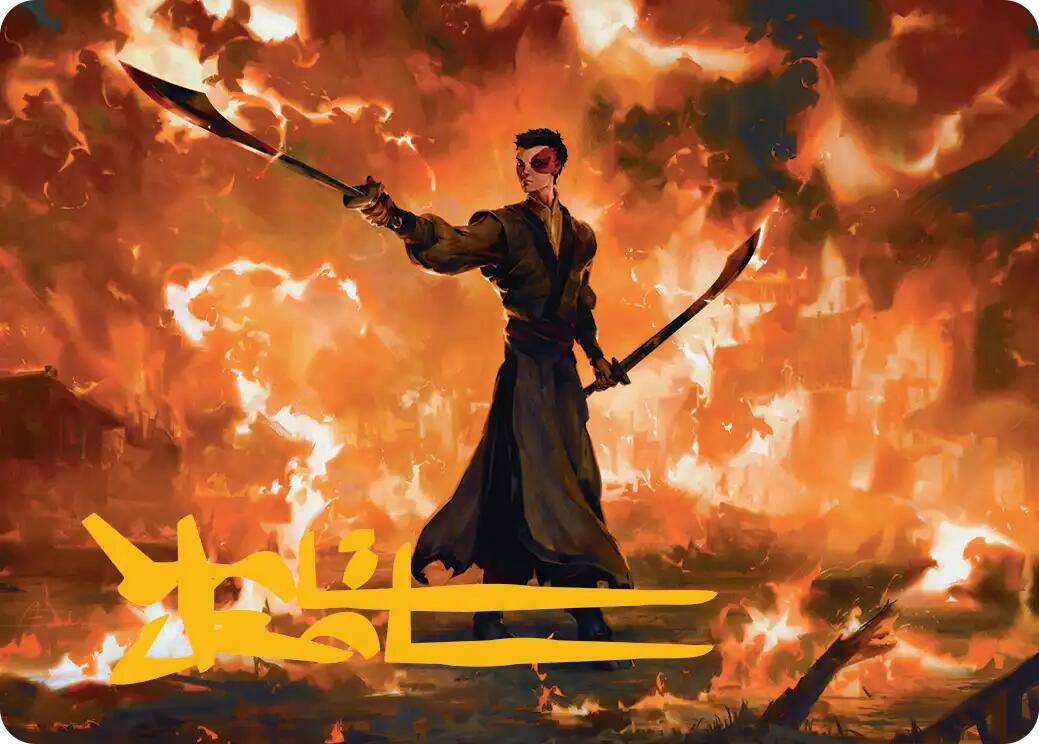 Zuko, Conflicted Art Card (Gold-Stamped Signature) [Avatar: The Last Airbender Art Series] | Black Swamp Games