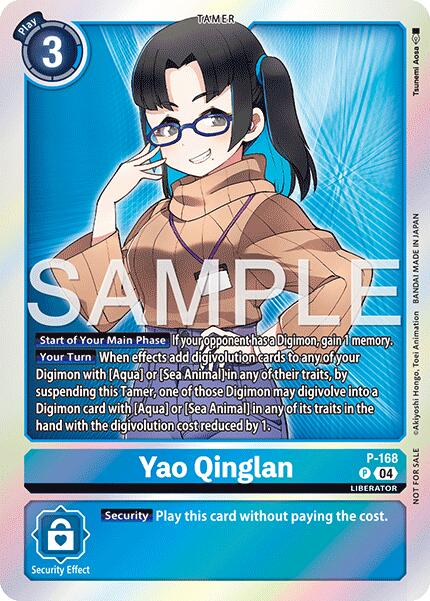 Yao Qinglan [P-168] (Event Pack 8) [Promotional Cards] | Black Swamp Games