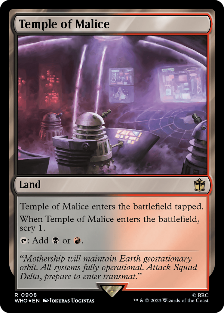 Temple of Malice (Surge Foil) [Doctor Who] | Black Swamp Games