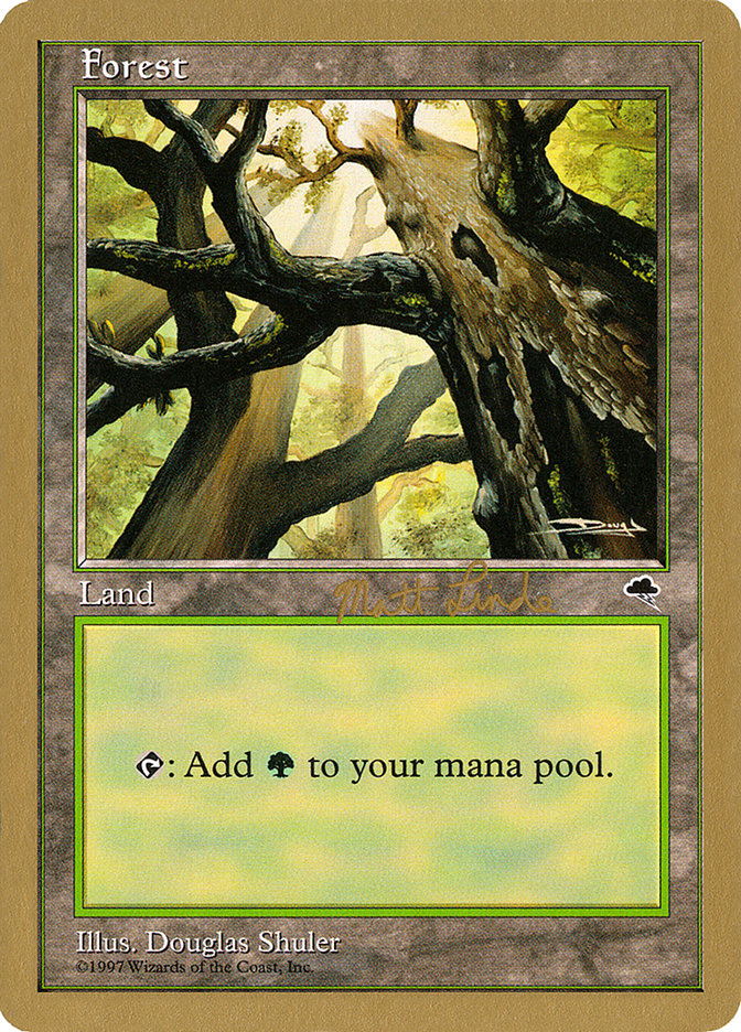 Forest (ml347a) (Matt Linde) [World Championship Decks 1999] | Black Swamp Games