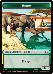Rhino (013) // Elephant (012) Double-Sided Token [Marvel Super Heroes Commander Tokens] | Black Swamp Games