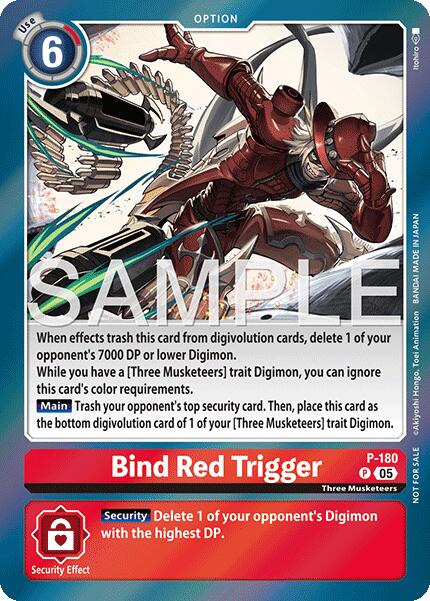 Bind Red Trigger [P-180] (Event Pack 8) [Promotional Cards] | Black Swamp Games