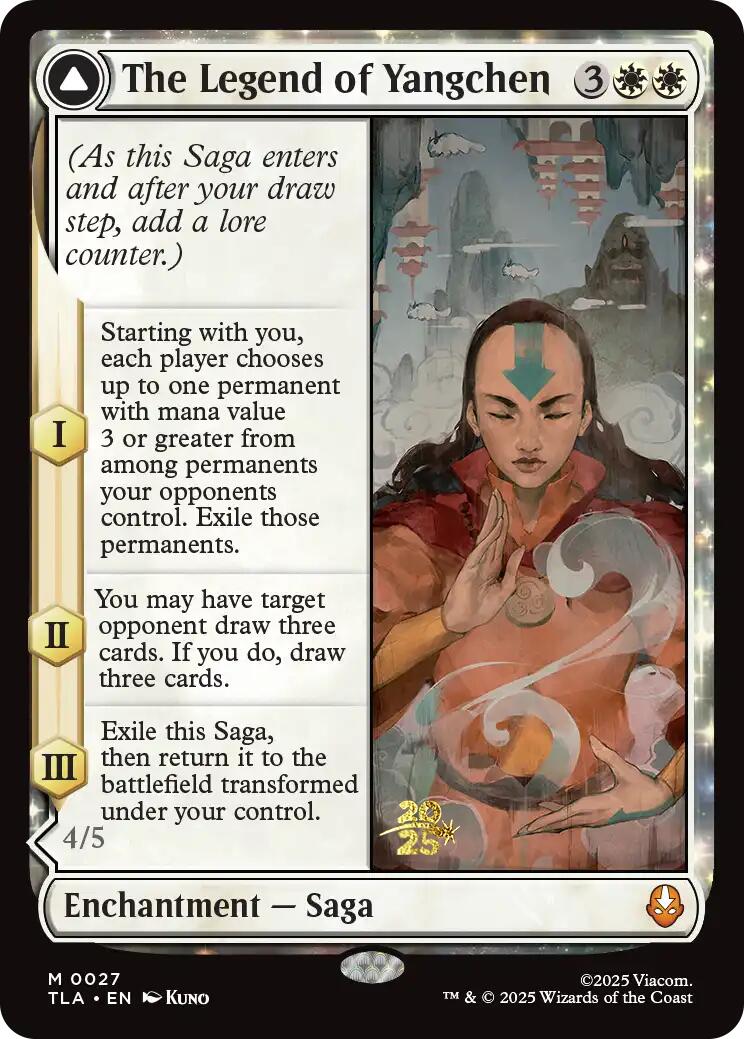 The Legend of Yangchen [Avatar: The Last Airbender Prerelease Cards] | Black Swamp Games