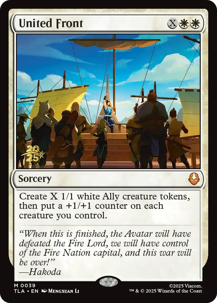 United Front [Avatar: The Last Airbender Prerelease Cards] | Black Swamp Games