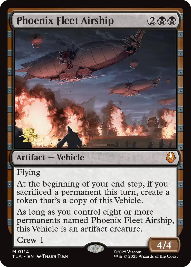 Phoenix Fleet Airship [Avatar: The Last Airbender Prerelease Cards] | Black Swamp Games