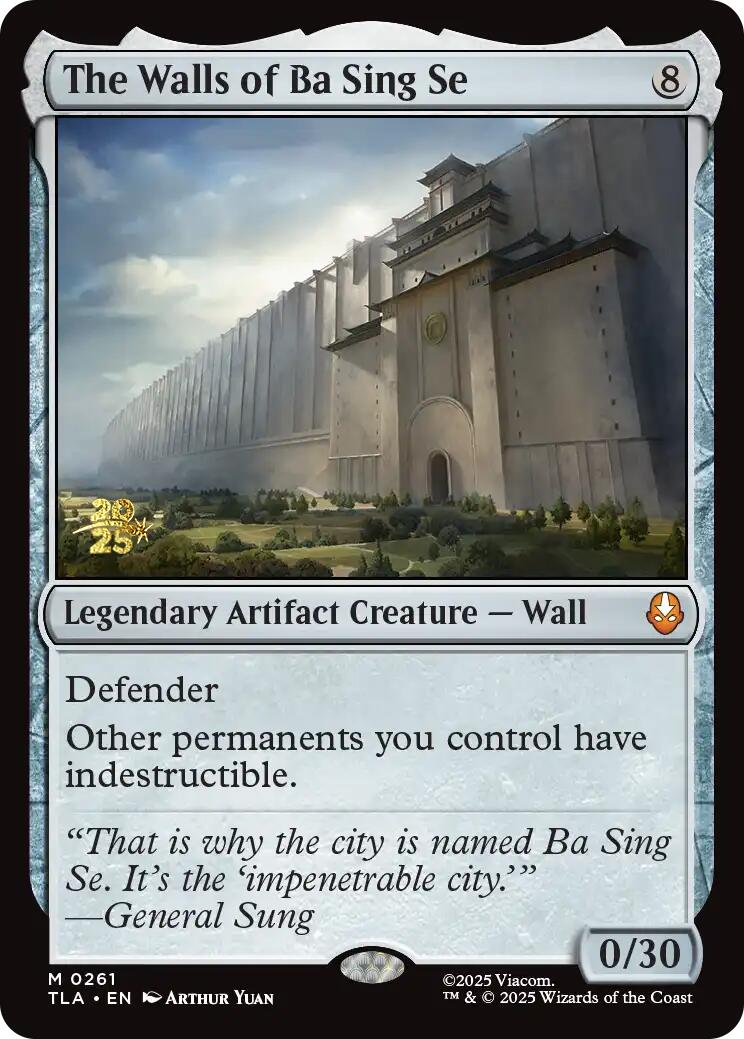 The Walls of Ba Sing Se [Avatar: The Last Airbender Prerelease Cards] | Black Swamp Games