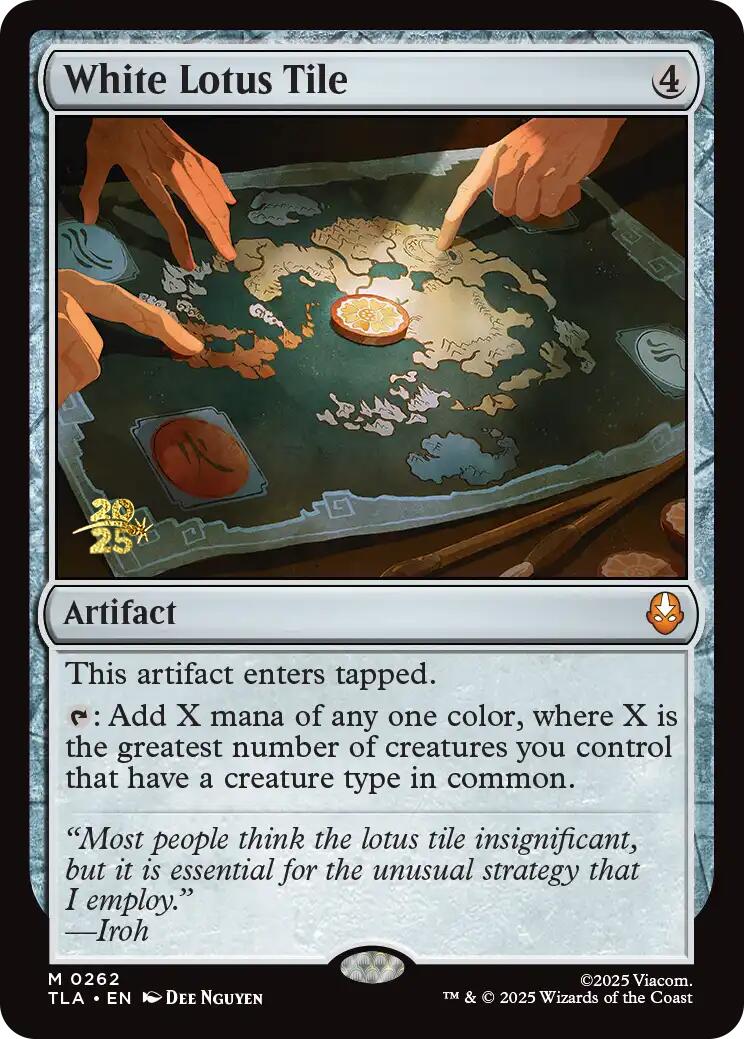 White Lotus Tile [Avatar: The Last Airbender Prerelease Cards] | Black Swamp Games