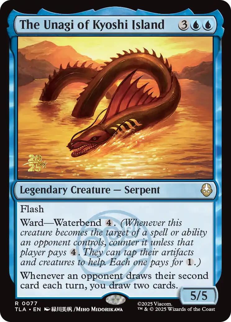 The Unagi of Kyoshi Island [Avatar: The Last Airbender Prerelease Cards] | Black Swamp Games