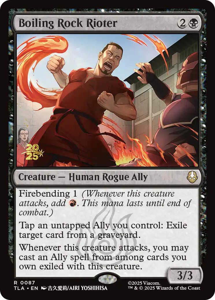 Boiling Rock Rioter [Avatar: The Last Airbender Prerelease Cards] | Black Swamp Games