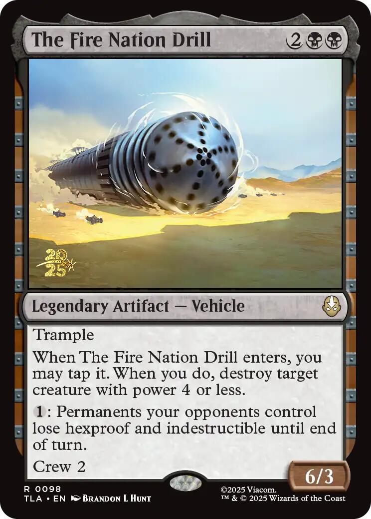 The Fire Nation Drill [Avatar: The Last Airbender Prerelease Cards] | Black Swamp Games