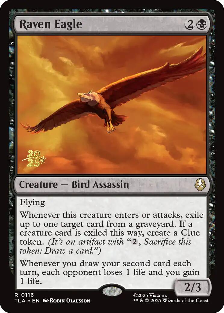 Raven Eagle [Avatar: The Last Airbender Prerelease Cards] | Black Swamp Games