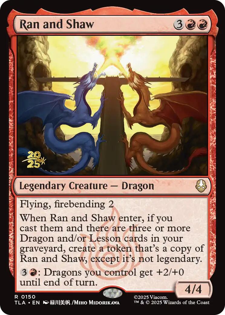 Ran and Shaw [Avatar: The Last Airbender Prerelease Cards] | Black Swamp Games