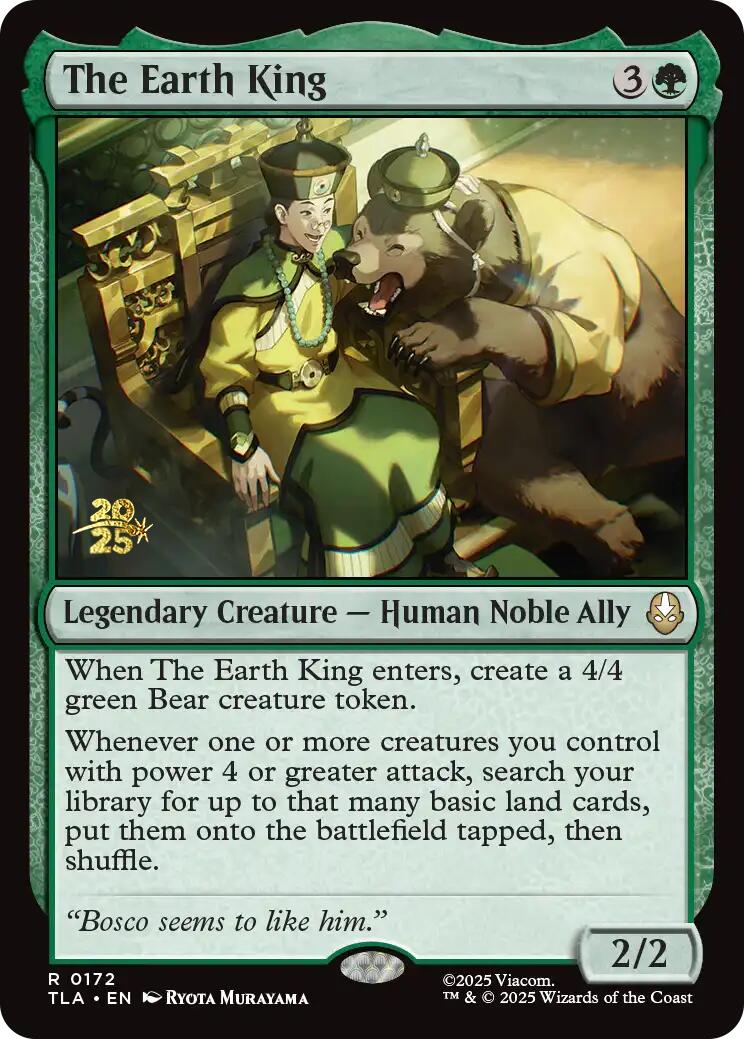 The Earth King [Avatar: The Last Airbender Prerelease Cards] | Black Swamp Games