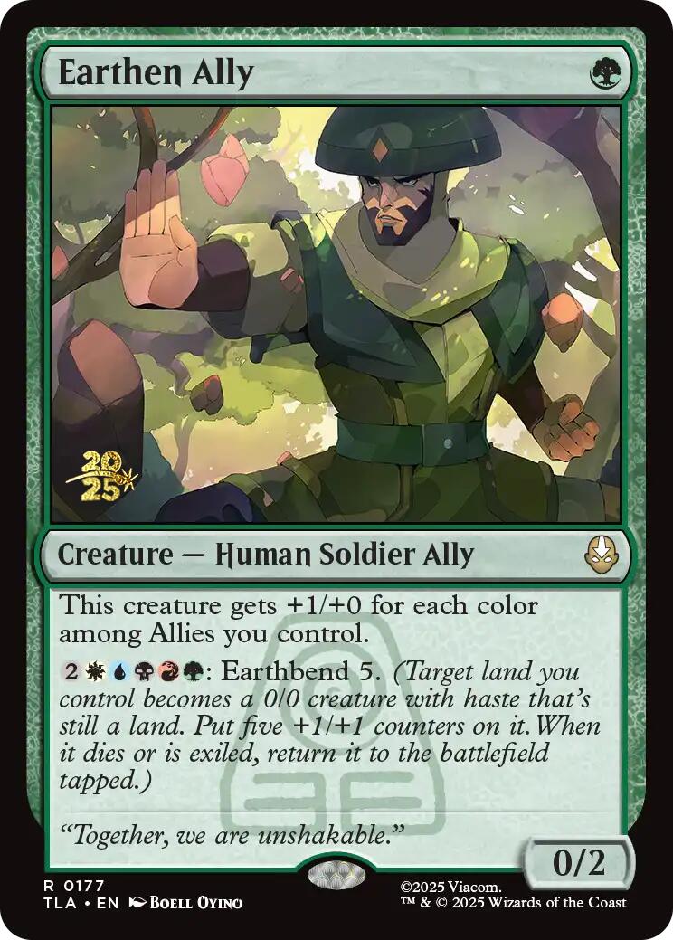Earthen Ally [Avatar: The Last Airbender Prerelease Cards] | Black Swamp Games