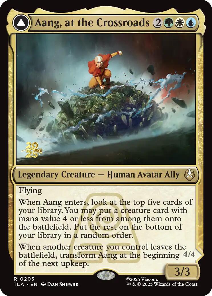 Aang, at the Crossroads [Avatar: The Last Airbender Prerelease Cards] | Black Swamp Games