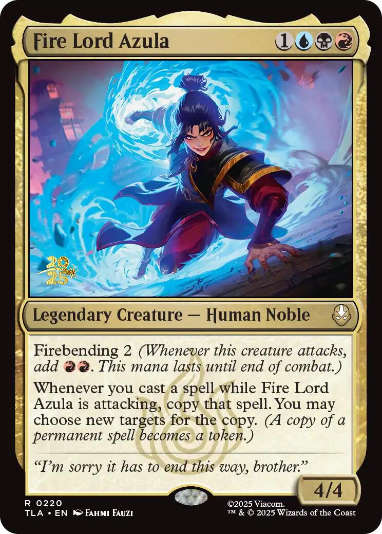 Fire Lord Azula [Avatar: The Last Airbender Prerelease Cards] | Black Swamp Games