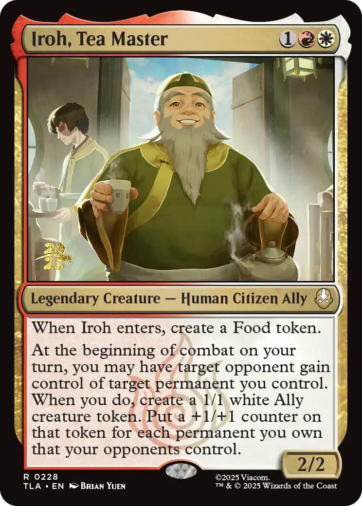 Iroh, Tea Master [Avatar: The Last Airbender Prerelease Cards] | Black Swamp Games
