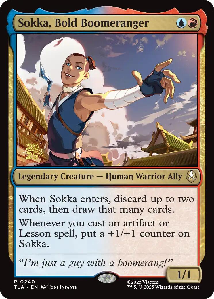 Sokka, Bold Boomeranger [Avatar: The Last Airbender Prerelease Cards] | Black Swamp Games