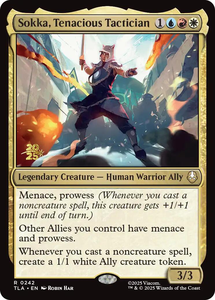 Sokka, Tenacious Tactician [Avatar: The Last Airbender Prerelease Cards] | Black Swamp Games